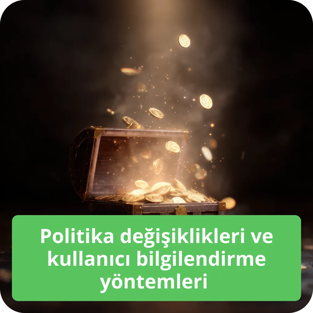 Politika değişiklikleri ve kullanıcı bilgilendirme yöntemleri
